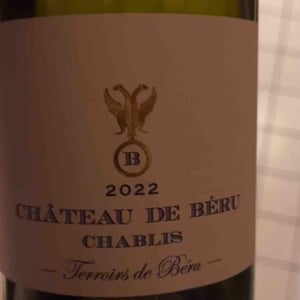 Chablis "Terroirs de Béru" - Château de Béru - athenais-de-beru