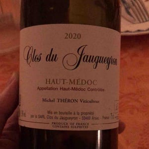 Haut Médoc - Clos Du Jaugeyron - Michel Théron & Stéphanie Destruhaut -2016