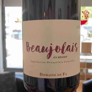 En Besset Beaujolais - Domaine De Fa - antoine-maxime-graillot