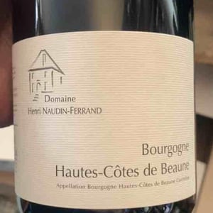 Hautes-Côtes de Beaune (rouge) - Domaine Henri Naudin-Ferrand - claire-naudin