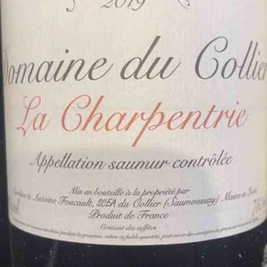 La Charpentrie -Blanc - Domaine du Collier - Antoine & Caroline Foucault