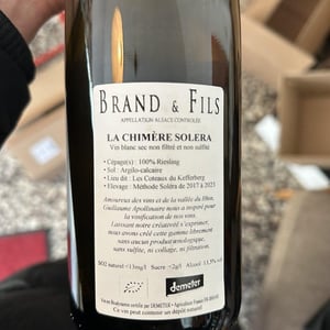 La Chimère - Domaine Brand & Fils - philippe-brand