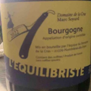 L'Équilibriste Rouge - Domaine de la Cras - Marc Soyard