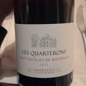 Les Quarterons Rouge - Domaine Amirault - Agnès & Xavier Amirault