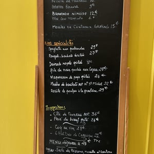 Menu / Carte De Chez Vincent - Chez Vincent - 971137