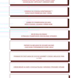 Menu Du 1 Jusqu’À 16 Décembre - Festin - 975080