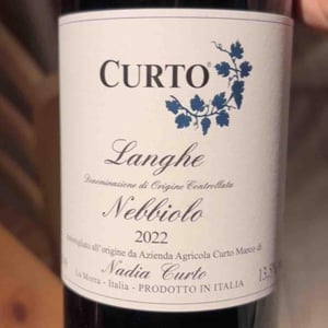 Nebbiolo - Curto Vini - curto-marco-e-nadia -2019