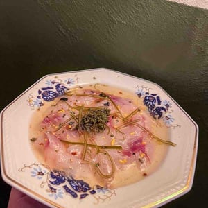 Raw White Fish In Dashi - Polly wine bar - 1301027
