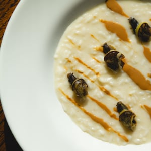 Risotto Con Latticello Di Bufala E Lumache Di Terra - Osteria del Vignaiolo c/o Tenuta San Marcello - 966477