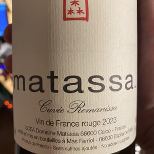 Romanissa - Domaine Matassa - tom-lubbe