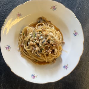Spaghetti Acciughe E Briciole Di Pane - Pesciolino Briaco - 939658