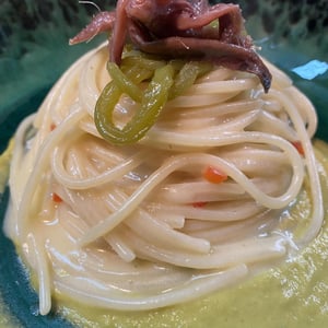 Spaghettoni, Burro, Acciughe, Peperoni - Lassa stà - 955552