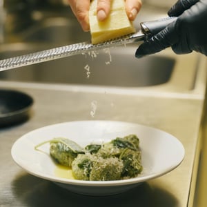 Strangolapreti Pasta With Cicoria And Bagòss Cheese - ABC Zattere - 958371