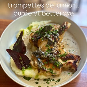 Suprême De Poulet Fermier Aux Trompettes De La Mort - Le BAM - Bar a Manger - 964638