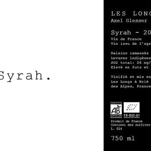Syrah 24 - Domaine des Longs - axel-glesser -2024