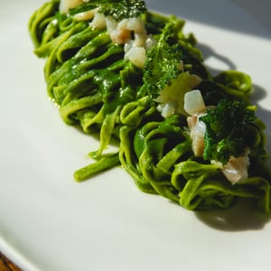 Tagliatelle Con Crema Di Cime Di Rapa E Baccalà - Osteria del Vignaiolo c/o Tenuta San Marcello - 967653