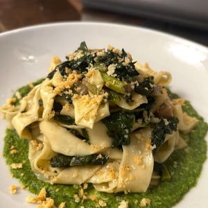 Tagliatelle Di Farro, Cavolo Nero E Porcini - Ristorante il Pino - 944323