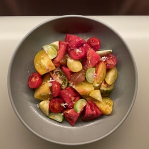 Tomato Salad, Aove, Mineral Salt And Basil Flowers - ita Madrid - 944800