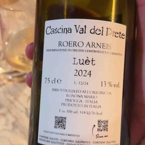 Val Del Prete ‘Luèt’ - Cascina VAL DEL PRETE - Mario Roagna