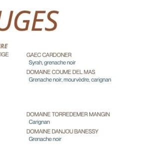 Vin AOP COLLIOURE et IGP COTES CATALANES - voir sur la carte - voir-sur-la-carte