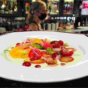 Ajo Blanco, Tomates Cerises, Groseillles, Framboises - La Cuisine-Comptoir - 361888