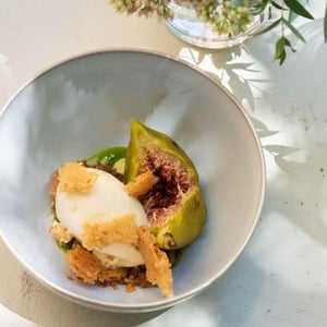 Figue Pochée, Glace À La Feuille De Figue, Sablé - Gallifet - 506912