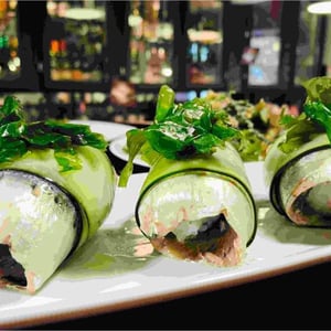 Sushis Aux Sardines Fumées, Concombre Et Laitue De Mer - La Cuisine-Comptoir - 360245