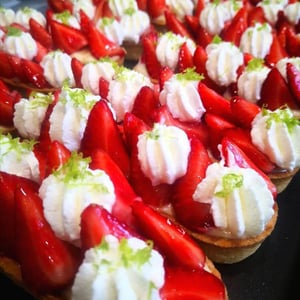Tartelette  Aux Fraises Crème Légère Vanille - La Buvette - 420790