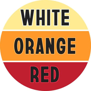 white-orange-red