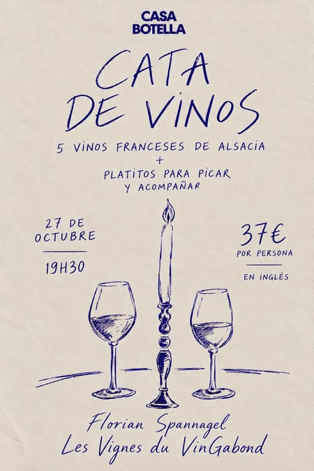 Cata de 5 vinos de Alsacia