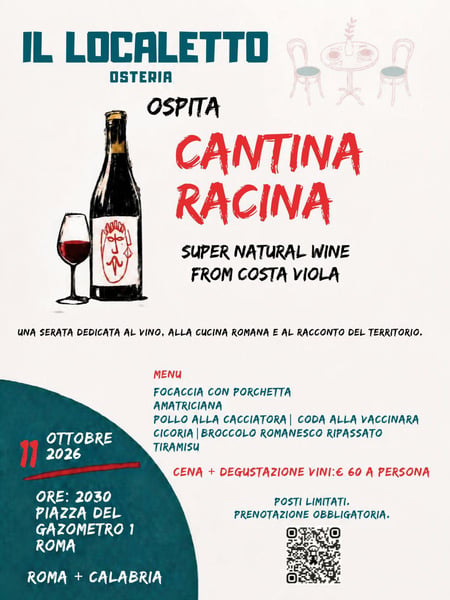 Cucina Roman X Cantina Calabrese