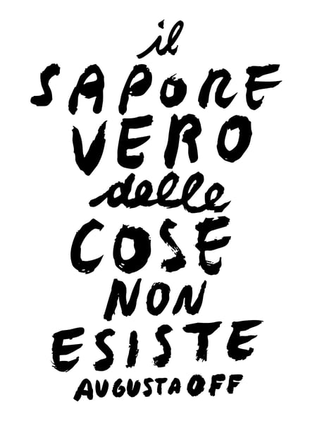 Augusta OFF - Il sapore vero delle cose non esiste 2026