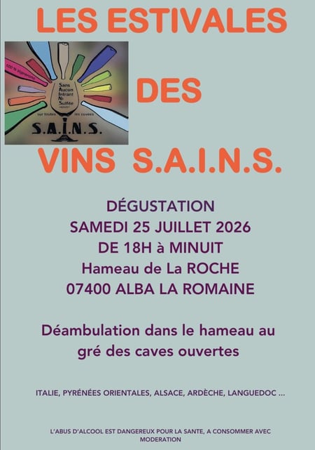 Les estivales des Vins S.A.I.N.S.