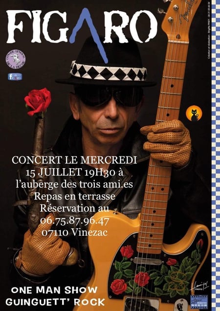 Repas en terrasse avec concert
