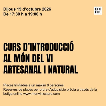 Curs d'introducció al món del vi del dijous 15 d'octubre