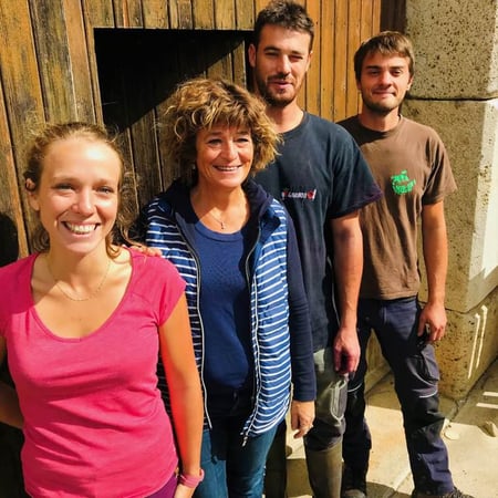 Mathias Paicheler, Françoise , Sarah et Pascal Frissant