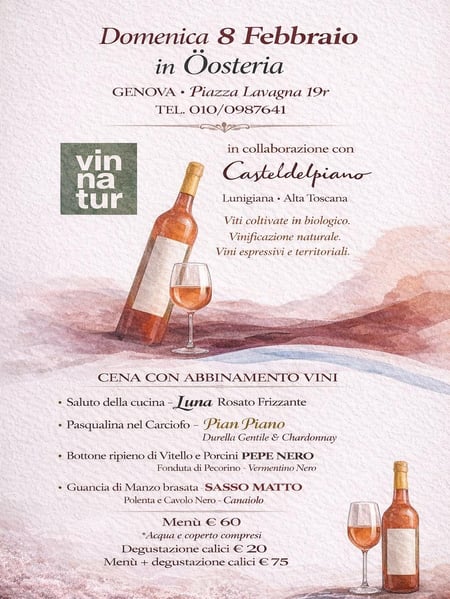 Cena in collaborazione con CasteldelPiano