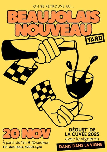 Beaujolais Nouveau avec le vigneron Danis dans la Vigne