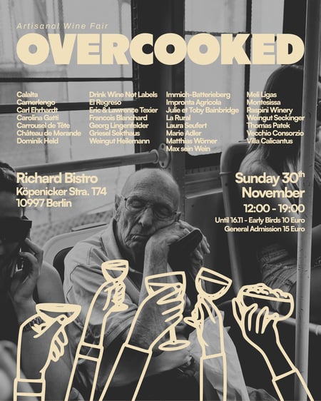 OVERCOOKED Artisan Natural Winemaker Tasting