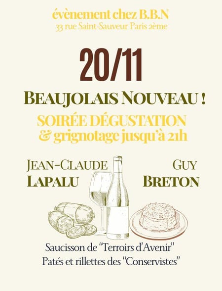 Soirée Beaujolais Nouveau !