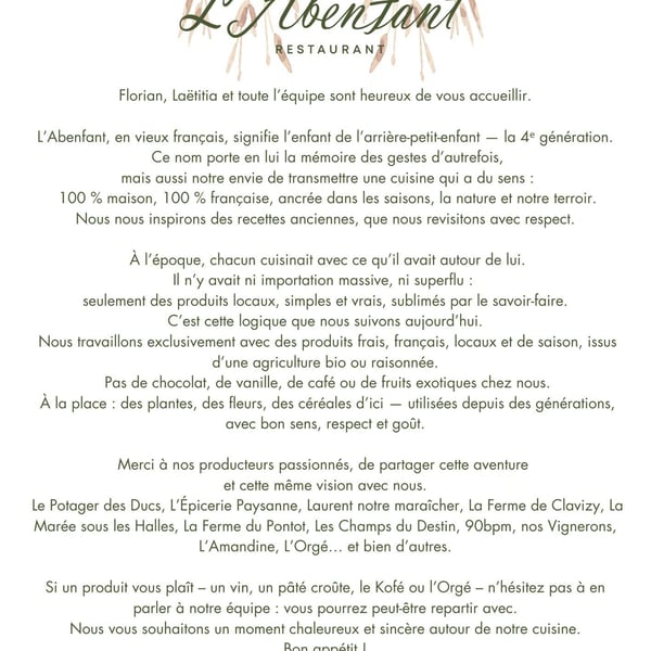 L’AbenFant Restaurant 971684