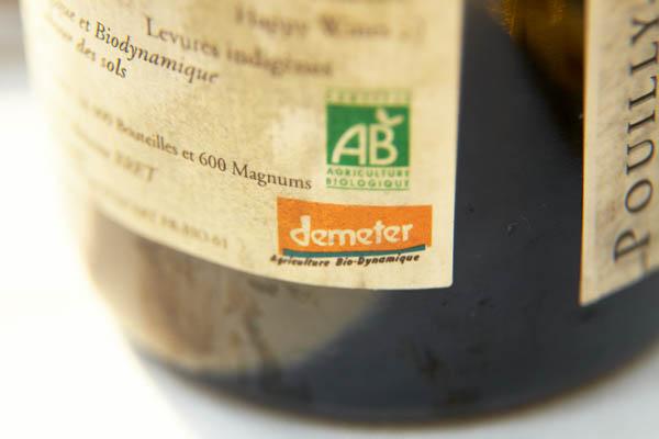 Demeter certified wine