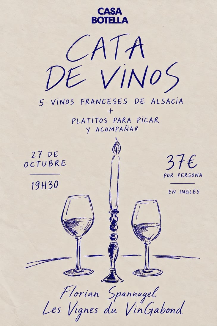 Cata de 5 vinos de Alsacia