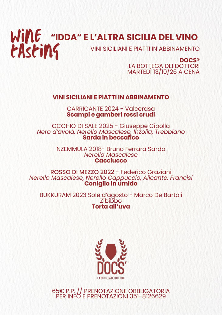 "IDDA" E L'ALTRA SICILIA DEL VINO