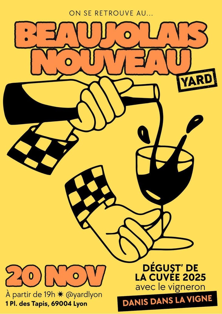 Beaujolais Nouveau avec le vigneron Danis dans la Vigne