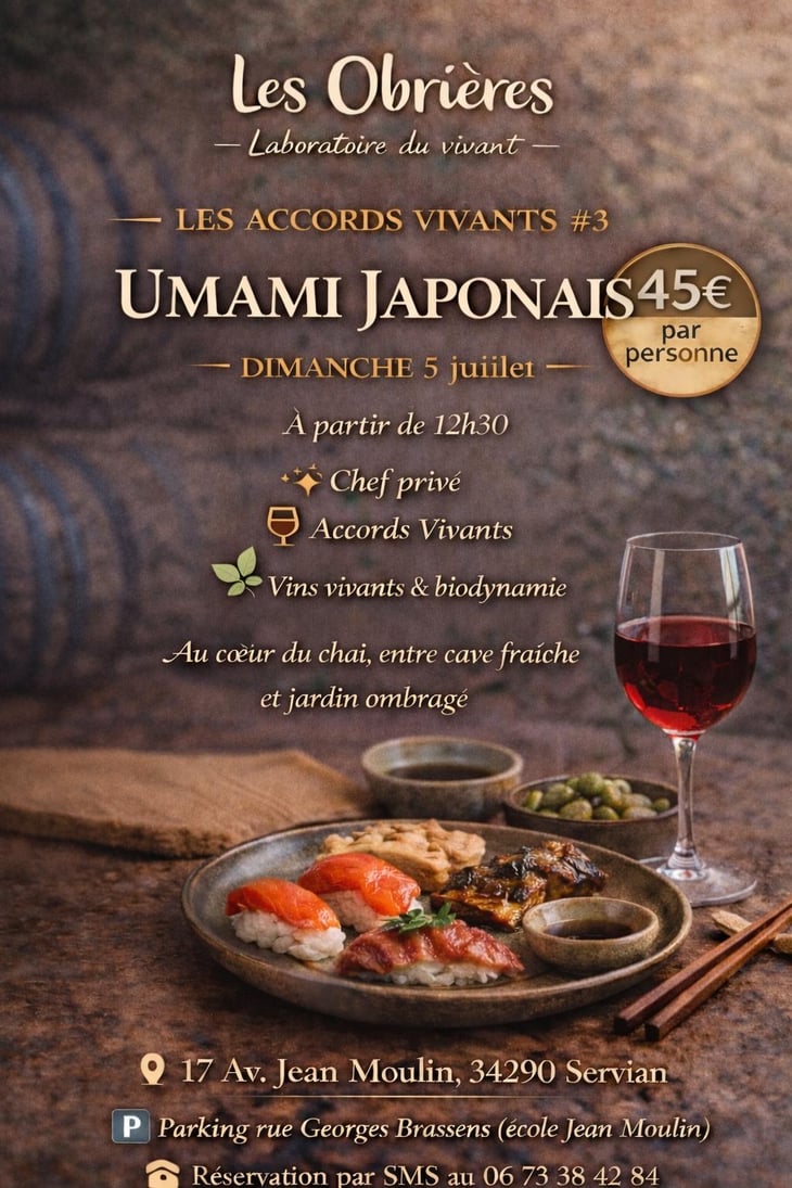LES ACCORDS VIVANT #3 : UMAMI JAPONAIS & Vin Nature