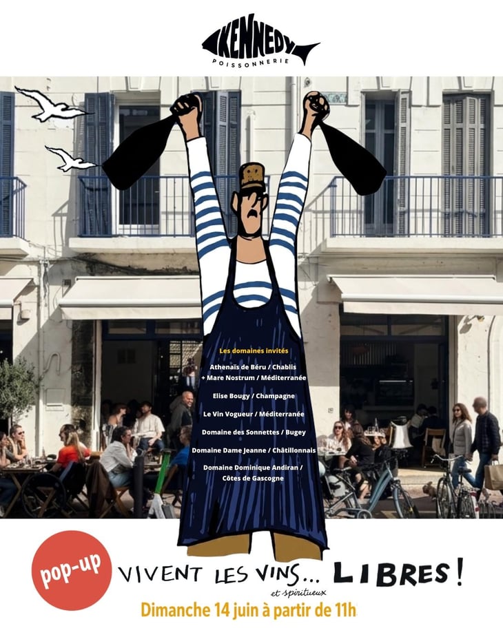 Pop-up Poissonnerie Kennedy - Vivent les Vins Libres 2026 - Marseille