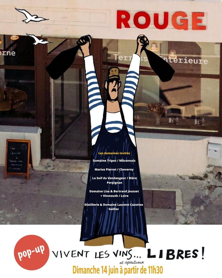 Pop-Up ROUGE - Vivent les Vins Libres 2026 - Marseille
