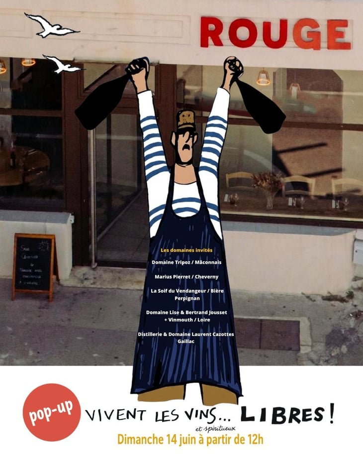 Pop-Up ROUGE - Vivent les Vins Libres 2026 - Marseille