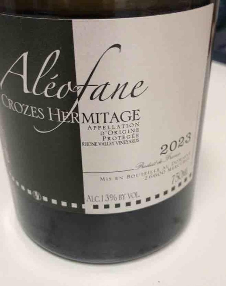 Aléofane Croze Hermitage Blanc - Domaine Aléofane - Natacha Chave 